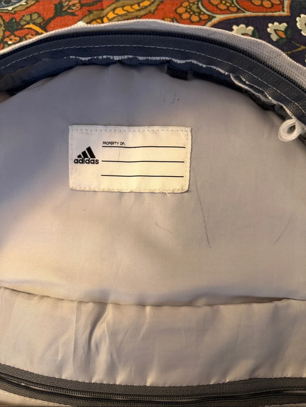adidas Light Gray and Dark Gray Everyday Backpack